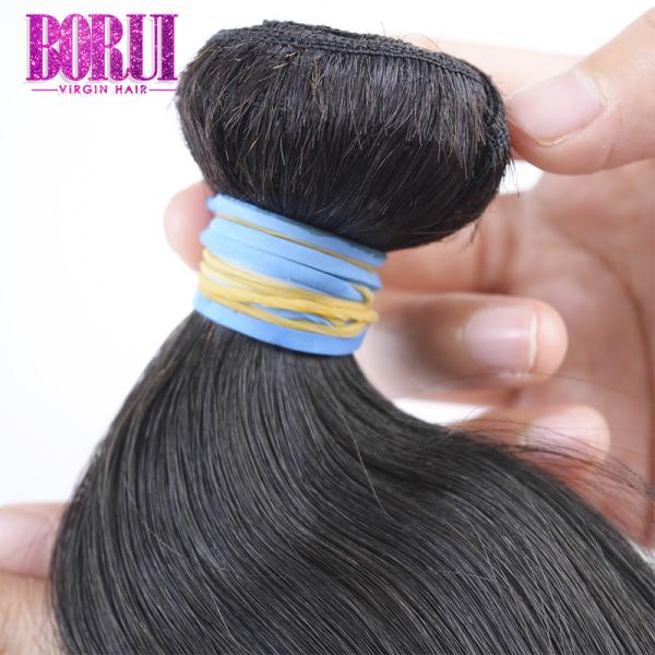 No Smell Brazilian Remy Human Hair , Human Hair Weft Bundles Body Wave
