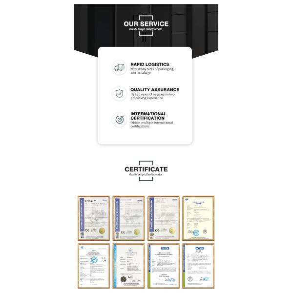 5mm LED Round Bathroom Mirror Silver LED Illuminated Bathroom Mirror 3000K - 6000K