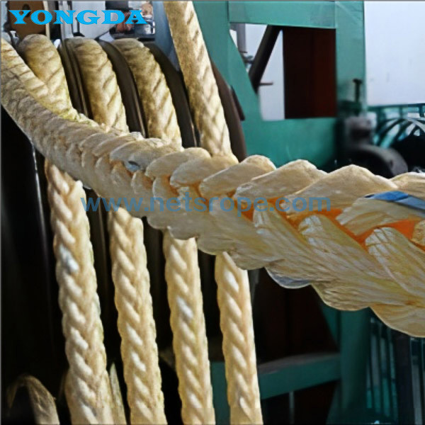 8 /12 Strand High Performance Braided Synthetic PP UHMWPE Mooring Rope For Mooring /Towing/Coastal Docking