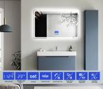 Waterproof Defogger Touch Switch Rectangular Smart Bathroom Mirror