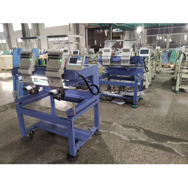 Fast Speed Two Head Embroidery Machine / Computerized Embroidery Sewing Machine