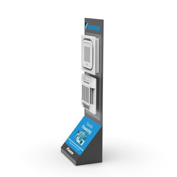 Customizable Metal Display Stands Shopping Centre Display Stands Air Conditioning