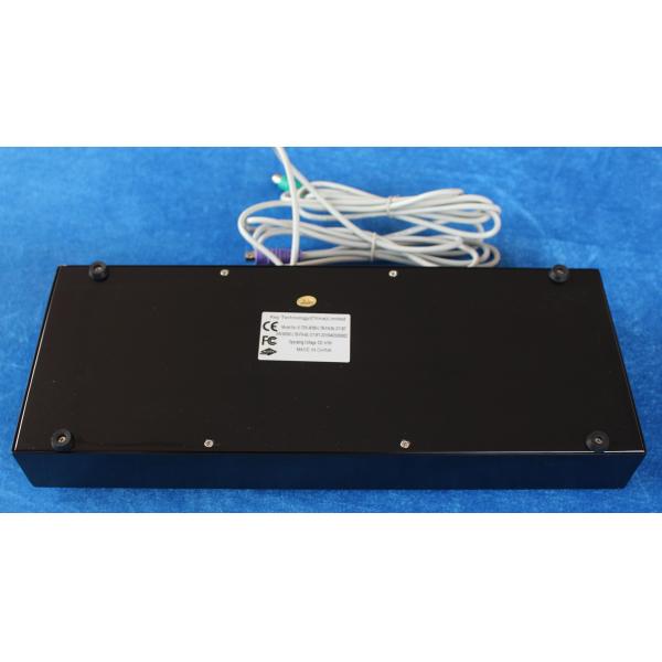 IP67 Dynamic Water Proof Marine Black Metal Keyboard With Track Ball