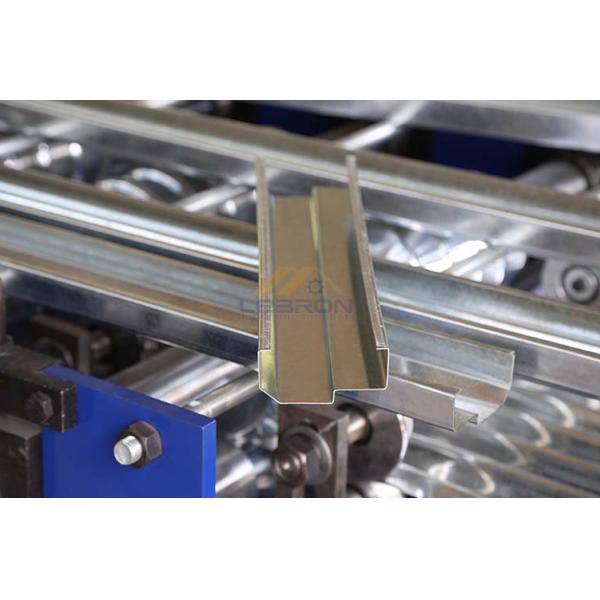 18 Stations Steel Door Frame Roll Forming Machine High Speed Hard Chrome Coated