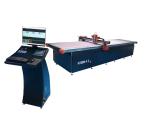 Garment Textile Cutting Machine with Striped Lattice Alignment and Inkjet