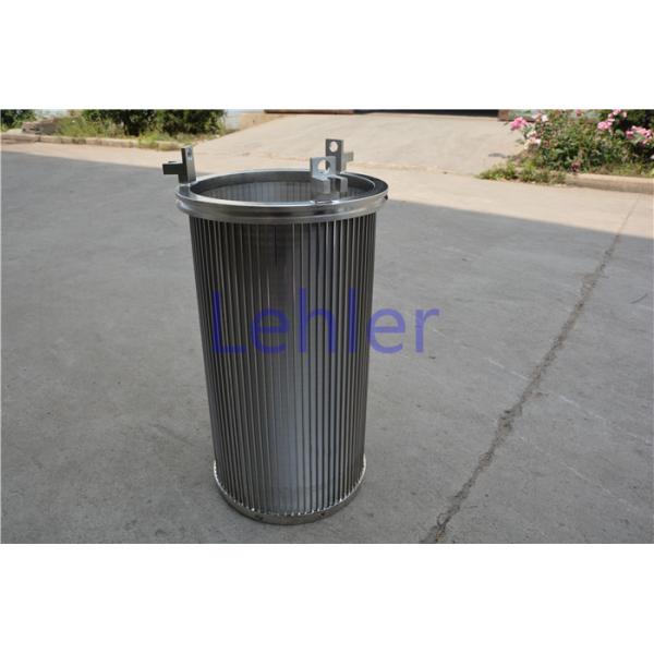 80 Micron V-Wire Screen , Circular Basket Filter Strainer Conical Shape