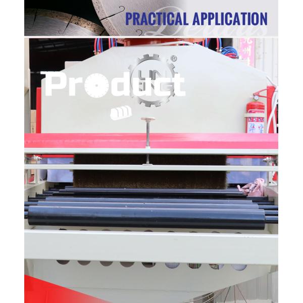 LINSING Flamed Stone Finish Processing Machine for Chiseled Rough Picking Granite Slab