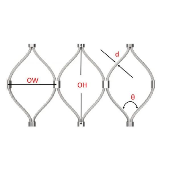 AISI 316 Stainless Steel Knotted Rope Mesh For Bird Aviary Anti Theft ISO9002