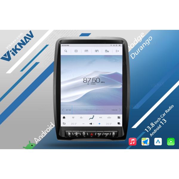 VIKNAV 13.8 inch Car Radio For Dodge Durango 2014-2016 Replacement Wireless Carplay Unit Custom