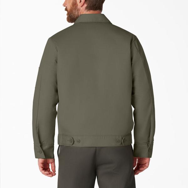 Graphic Customization OEM/ODM New Fashion Heavy Streetwear Zip Up Cotton Work Canvas Jacket For Men