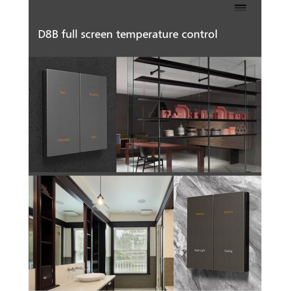 D8B Metal Wall Switch Zigbee Tuya APP Control 1 / 2 / 3 Button Wall Switch