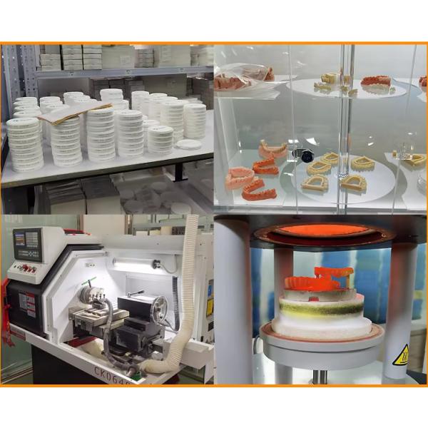 HT White Dental Crown Blocks 10-25mm White , 1400MPa Strength Zirconia , Veneer/Bridge Material