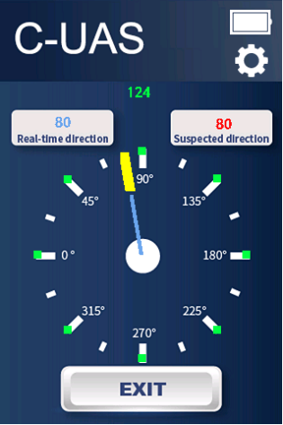 2.4G 5.8G 5.2GHz Frequency Band Drone Detector Handheld Quickly Identify