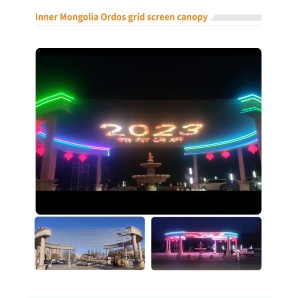 10mm Pixel Pitch Indoor LED Grid Screen T20 P40 Dual Lights RGB DMX512