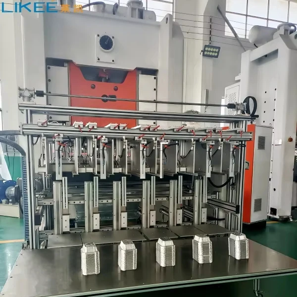 China Fully Automatic 12000 Pcs/h Capacity Aluminium Foil Container Production Line For Food Packing wholesale
