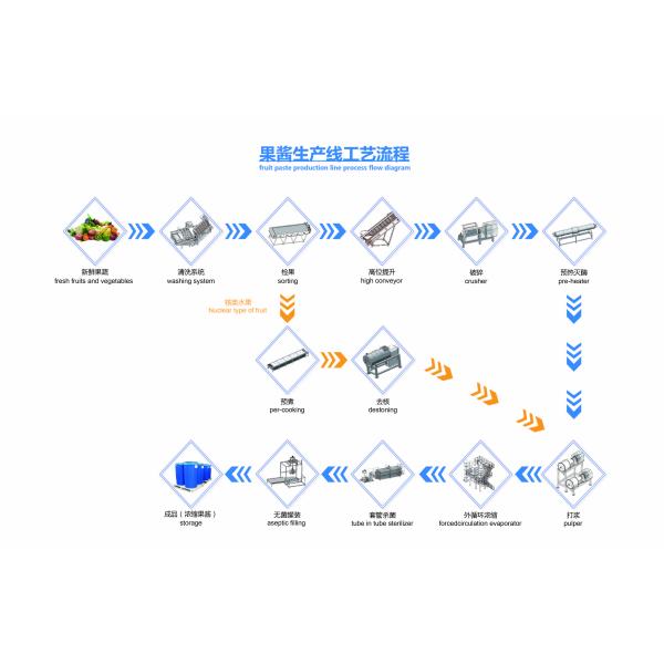 Beverage 440V 20T/H Pineapple Juice Processing Line