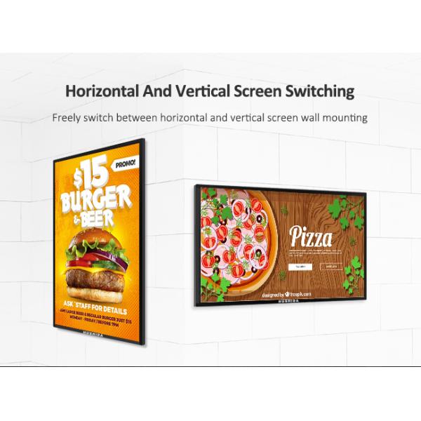 Full HD LCD Panel Touch Screen Monitor Query 7ms Response Time For Advertising