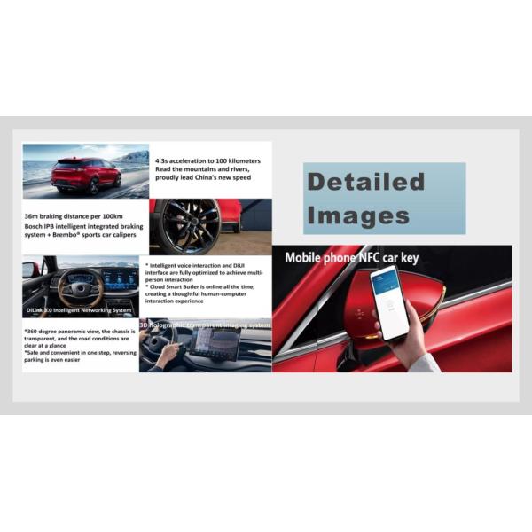 High Speed 2022 Model Byd Tang EV SUV 7 Seats Electric Auto Car Large LCD Smart New Energy Vehicle