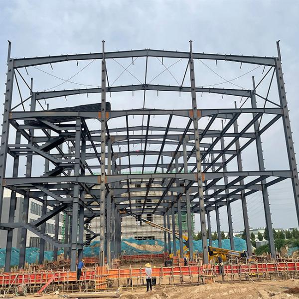 Prefabricated Modular Building , Industrial Iron Steel Building Construction