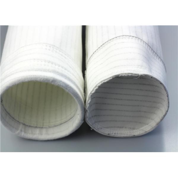 Industrial Felt Dust Collector Bags Excellent Hydrolysis Stability Singed Finished