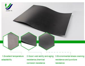 China Anti Seepage HDPE Smooth Geomembrane Waterproof 2mm Thickness wholesale