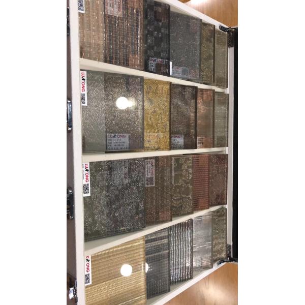 Decorative Architectural Wall Cladding Woven Wire Mesh Laminated Glass