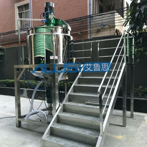 Industrial Blender Mixer Liquid Soap Making Machine Agitated With Heater SS Jacket Tank