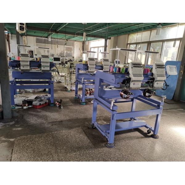 Fast Speed Two Head Embroidery Machine / Computerized Embroidery Sewing Machine