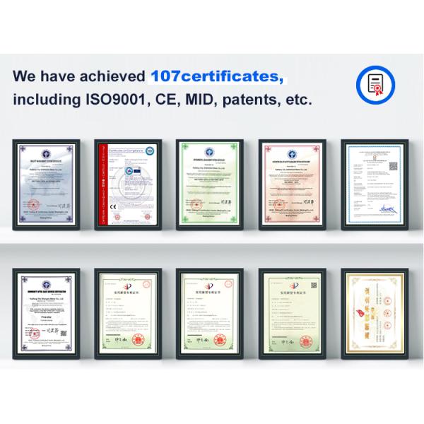 Intelligent Valve Control NbIoT Water Meters Brass Body