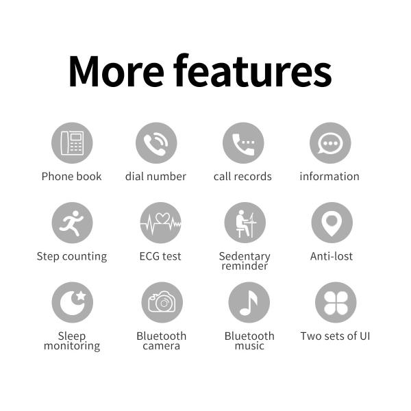 Large Touch Screen Bluetooth Calling Smartwatch For Men 44 * 38 * 10.5mm Size