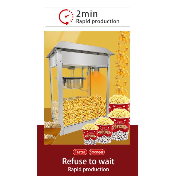 550*412*750mm EB-07 Commercial Popcorn Machine for Cinema and Shopping Malls