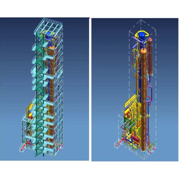 120Nm3/H Skid Mounted Industrial Oxygen Generator Cryogenic Gas Plant