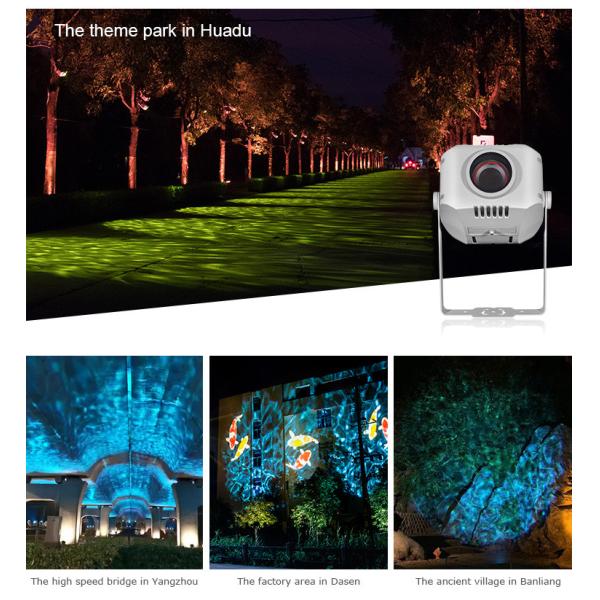 7 Color 400W Moving LED Water Ripple Lighting Projectors Night Party Light