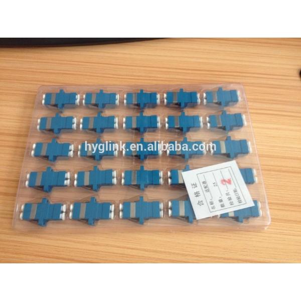 Om3 Aqua Flangeless MM LC Duplex Adapter With SC Foot Print