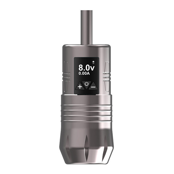 Grey Color Wireless Metal Tattoo Grips Professional For Cordless Tattoo Gun ODM