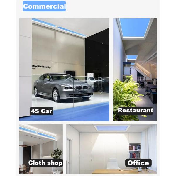 2.4G CCT 2200K-8000K LED Fake Skylight AC 110V-220V Remote Control