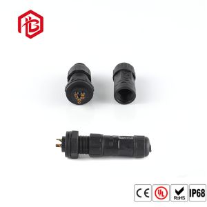 China Front Panel Mounted Metal PVC 4 Pin Waterproof Connector wholesale
