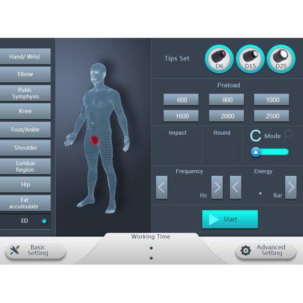 Shock Wave Therapy Machine Physiotherapy Machine New Pneumatic Shock Wave ED( Erectile Dysfunction)Treatment WaveMachine