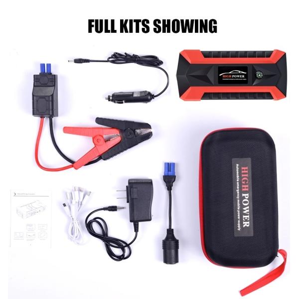 12v 24v 2000a Portable Mini Slim 20000mah Car Jump Starter Engine Battery Charger Power Bank