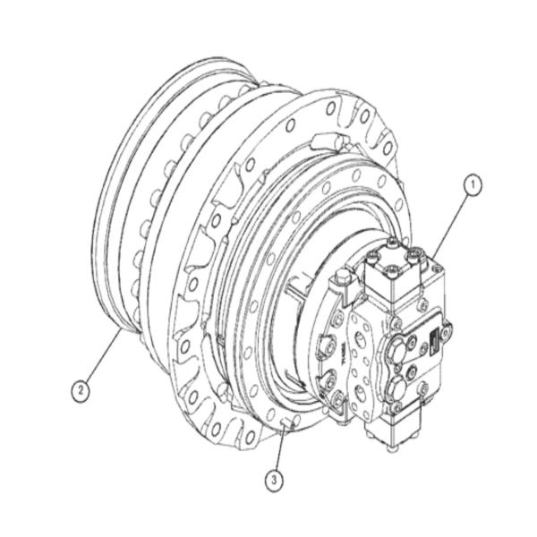 441-3011 / 441-30131 320D2 E320D2 Travel Device Final Drive Assy For Excavators
