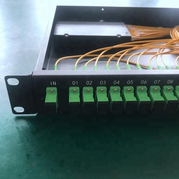 Aluminum 19 Inch Rack Mounted Type 1x32 PLC Splitter