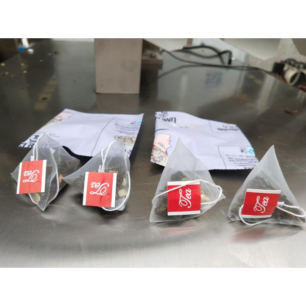 Nylon Triangle Tea Bag Sealing Machine , 220V Tea Powder Packing Machine