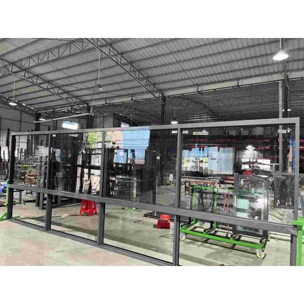 Triple Slider Aluminium Frame Sliding Window With Mosquito Mesh