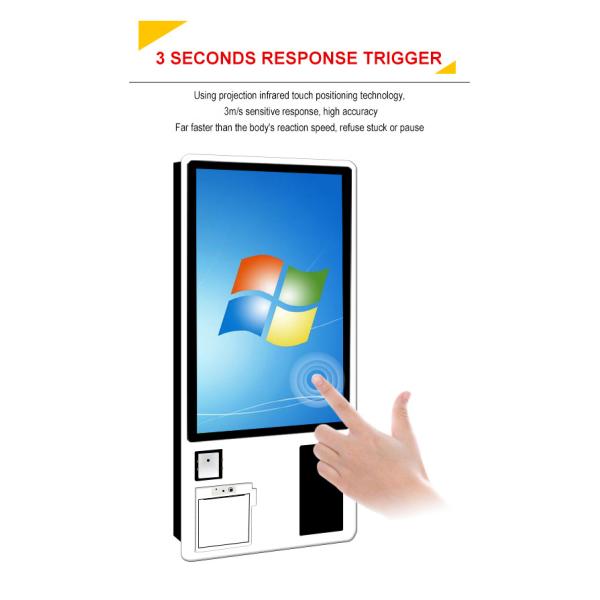 Touch Screen Check Out 32 Inch Self Service Bill Payment Kiosk