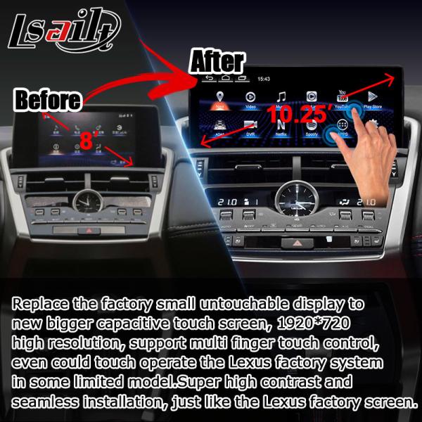 NX300 NX300h Lexus Android big Screen 10.25 Inches Android Carplay upgrade