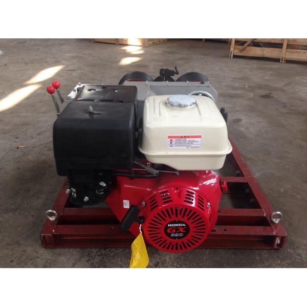 5T Honda Gasoline Cable Engine Powered Winch With Double Capstan For Anti Twist Wire Rope