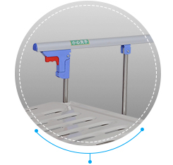 Double Shake Nursing Electric Hospital Bed High Durability Movable 2 Functions