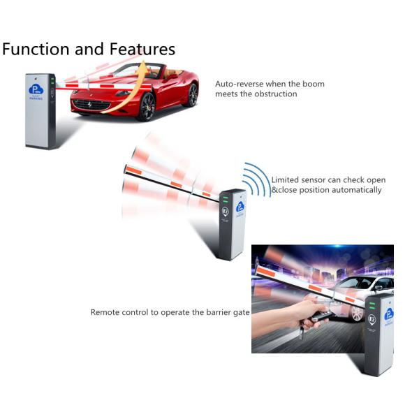 6m Boom Barrier Gate Traffic Car Parking Barrier Boom Security Gate