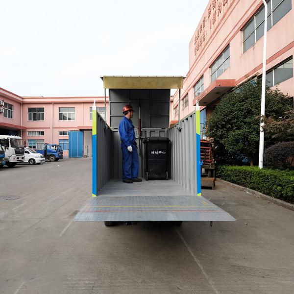 Hanging Barrel Garbage Can Truck Open Type High Capacity Mini Garbage Truck