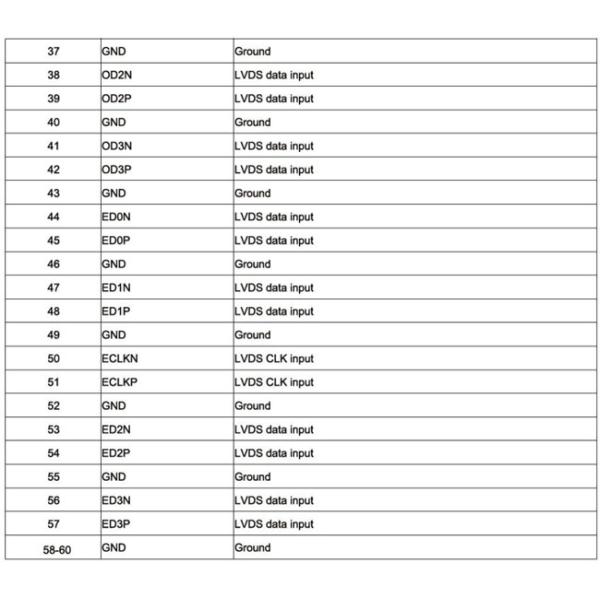 FHD Landscape Touch Screen LCD TFT 60 Pin 5.7" Inch LVDS Interface